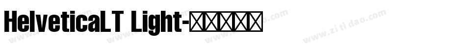 HelveticaLT Light字体转换